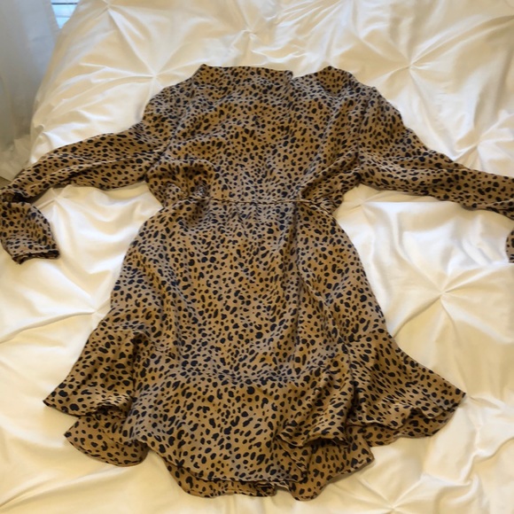 NWOT Adrienne Leopard Dress - Picture 1 of 6